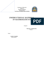 Instructional Material in Mathematics III