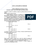 Statica solidului lichid