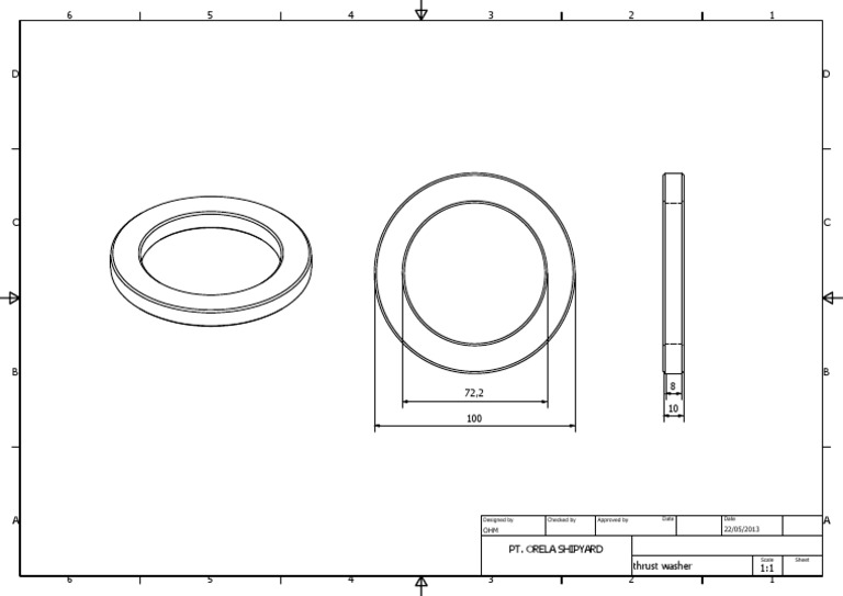 Thrust Washer 1 DETAIL | PDF | Technology & Engineering | Home & Garden