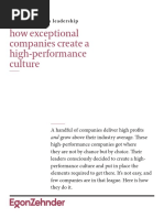 How Exceptional Companies Create A High-Performance Culture: and Grow Above Their Industry Average. These