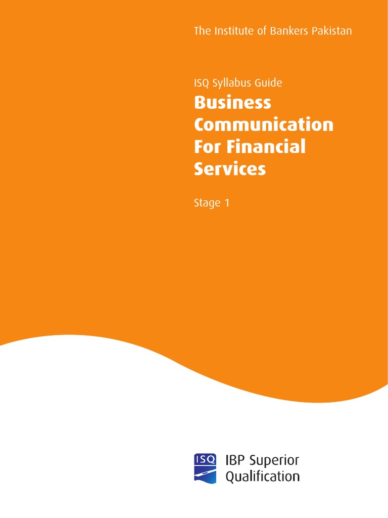 ISQ Stage 1: Business Communication Guide | PDF | Question | Multiple ...