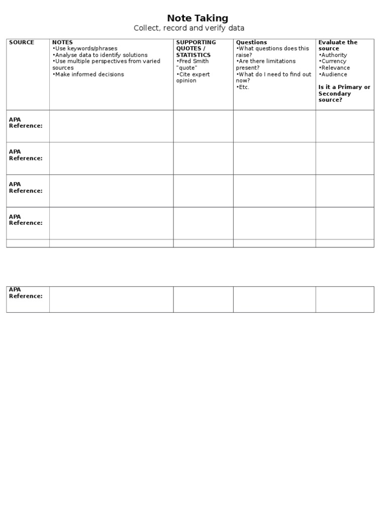 Effective Note-Taking for Researchers | PDF | Career & Growth