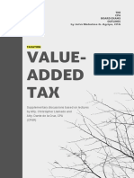 TAXATION - Value-Added Tax