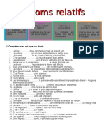 Pronoms Relatifs - Islcollective Worksheets 35103561