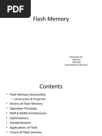 Flash Memory: Presented By: Amit Raj 09EE6406 Instrumentation Engg