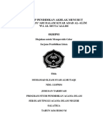 Konsep Pendidikan Akhlak Menurut Hasyim Asy'Ari Dalam Kitab Adab Al-Alim Wa Al-Muta'Allim (Skripsi)