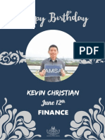 Happy Birthday: Kevin Christian