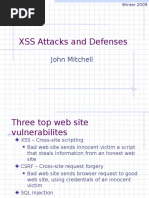 XSS Attacks and Defenses: John Mitchell