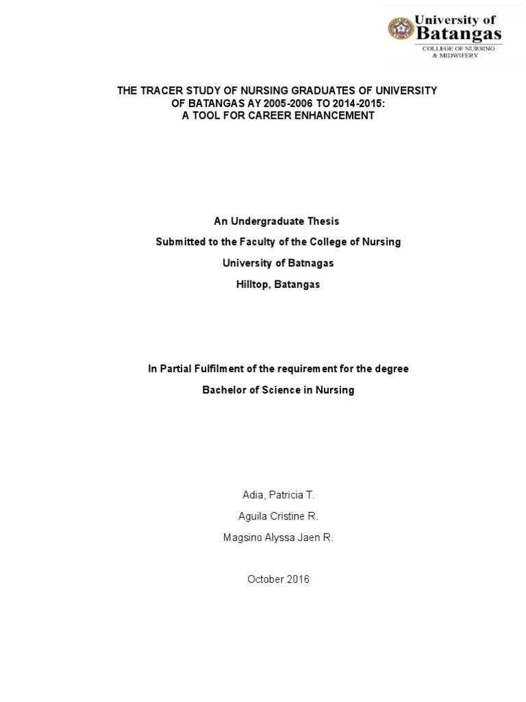 nursing thesis pdf