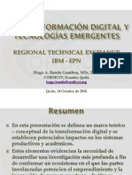 Regional Technical Exchange IBM-EPN Oct2016