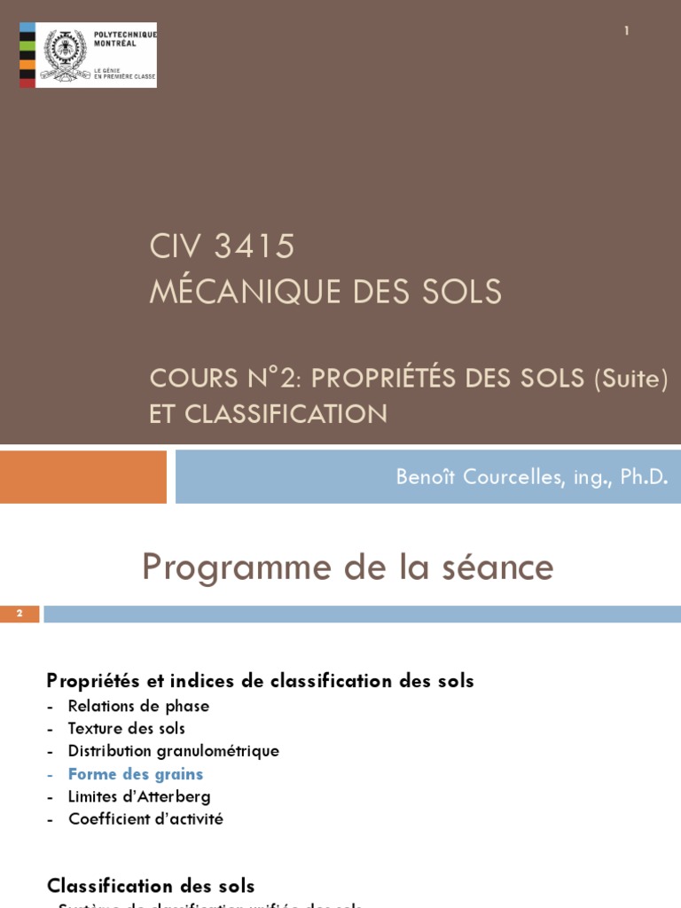 Classification des sols selon l'USCS | PDF | Matériaux | Science du sol