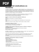 Principales Sindicatos en Honduras | PDF | Sindicato | Federación