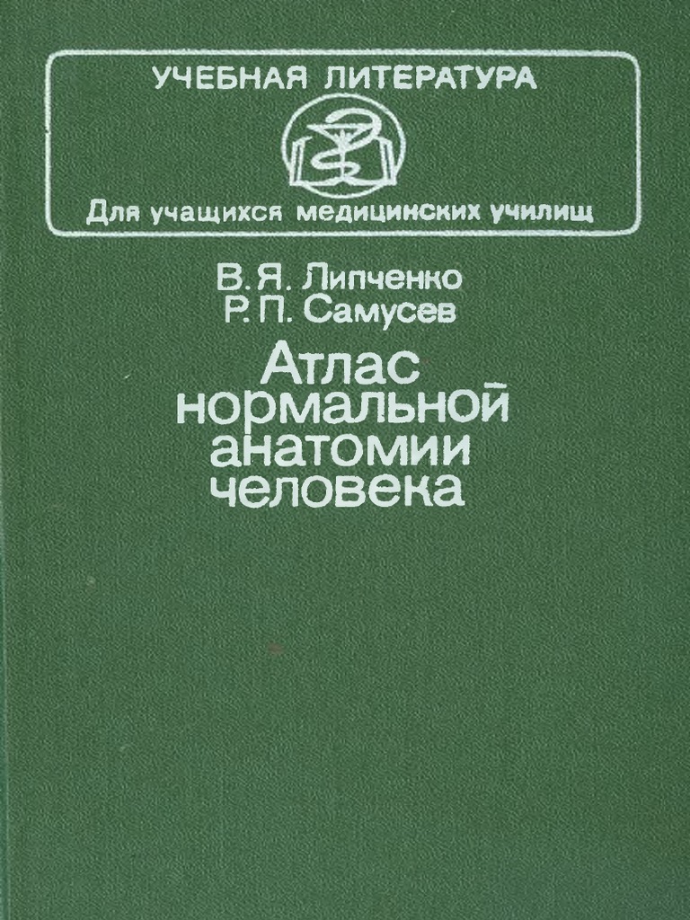 Атлас Нормальной Анатомии Человека Липченко Самусев 1989 | PDF