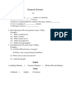 BRC Sample Paper GN