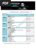 Lean Mode Nutrition Plan Morning Evening by Guru Mann