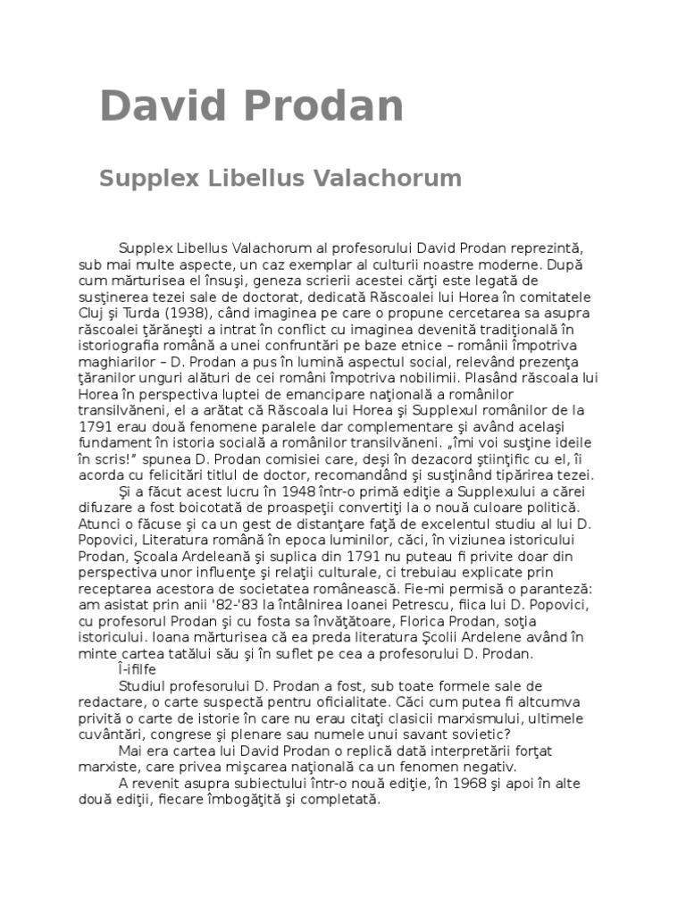 David Prodan-Supplex Libellus Valachorum 03 PDF | PDF
