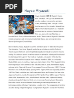 Hayao Miyazaki. Tarea Ingles Veronica