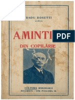 Radu Rosetti Amintiri Din Copilarie