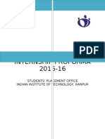 IITK IP Internship Proforma 2015-16