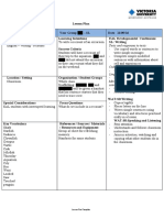 Texts and Responses To Texts:: Lesson Plan Template