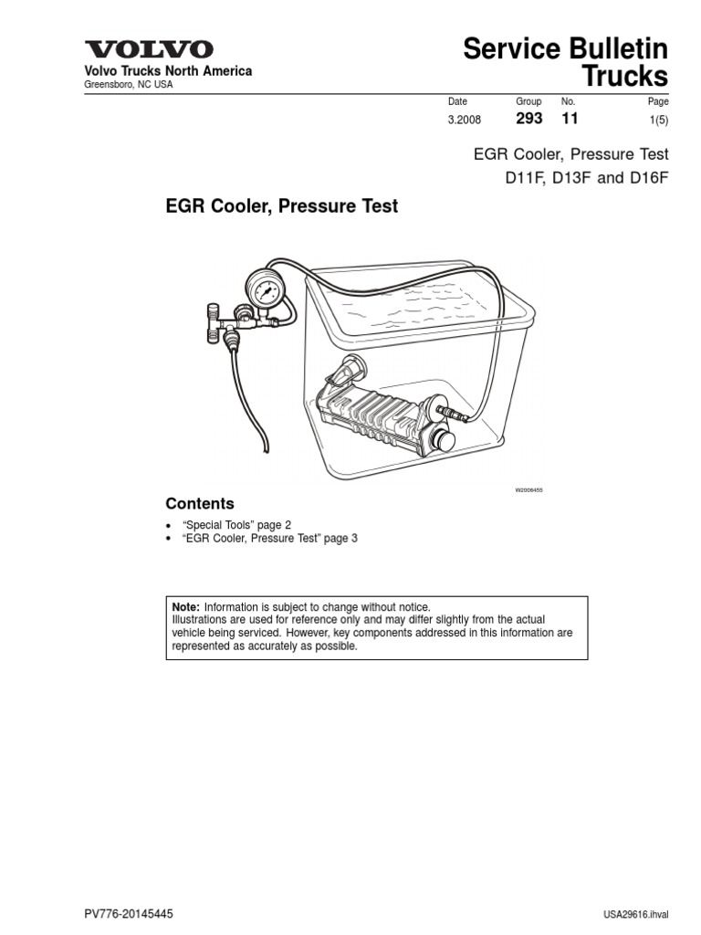 EGR Cooler Pressure Testing Guide | PDF | Business | Technology ...