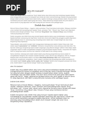 Kenali Dadah Pdf