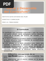 Teoría y Desarrollo Del Curriculum