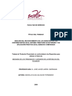 Análisis Del Reconocimiento de Los Derechos de Los Contribuyentes en El Sistema Tributario Ecuatoriano y Su Aplicación Práctica en El Derecho Comparado