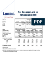 Pricelist Lumina Cab 2016