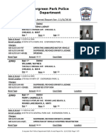 Evergreen Park Arrests 10-11 To 11-02-16