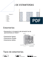 Tipos de Estanterías