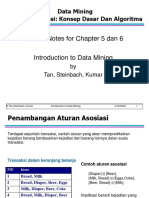 Lecture Notes For Chapter 5 Dan 6: Data Mining Analisis Asosiasi: Konsep Dasar Dan Algoritma