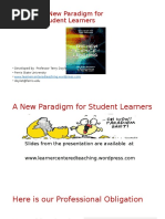 New Paradigm for Student Learners Bousman Conference November 4, 2016