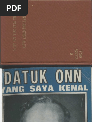 Datuk Onn Yang Saya Kenal Pdf