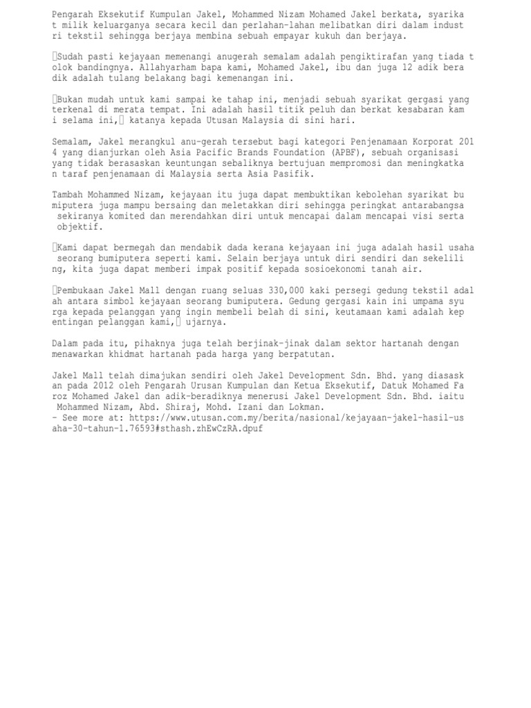 Jakel 30 Thn Pdf