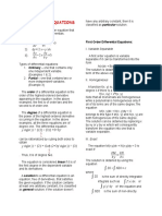 Differential Equations Handouts