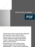 Materi Metode Analisis Mineral