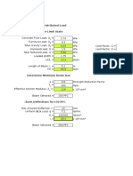 Beam Deflection Calcs