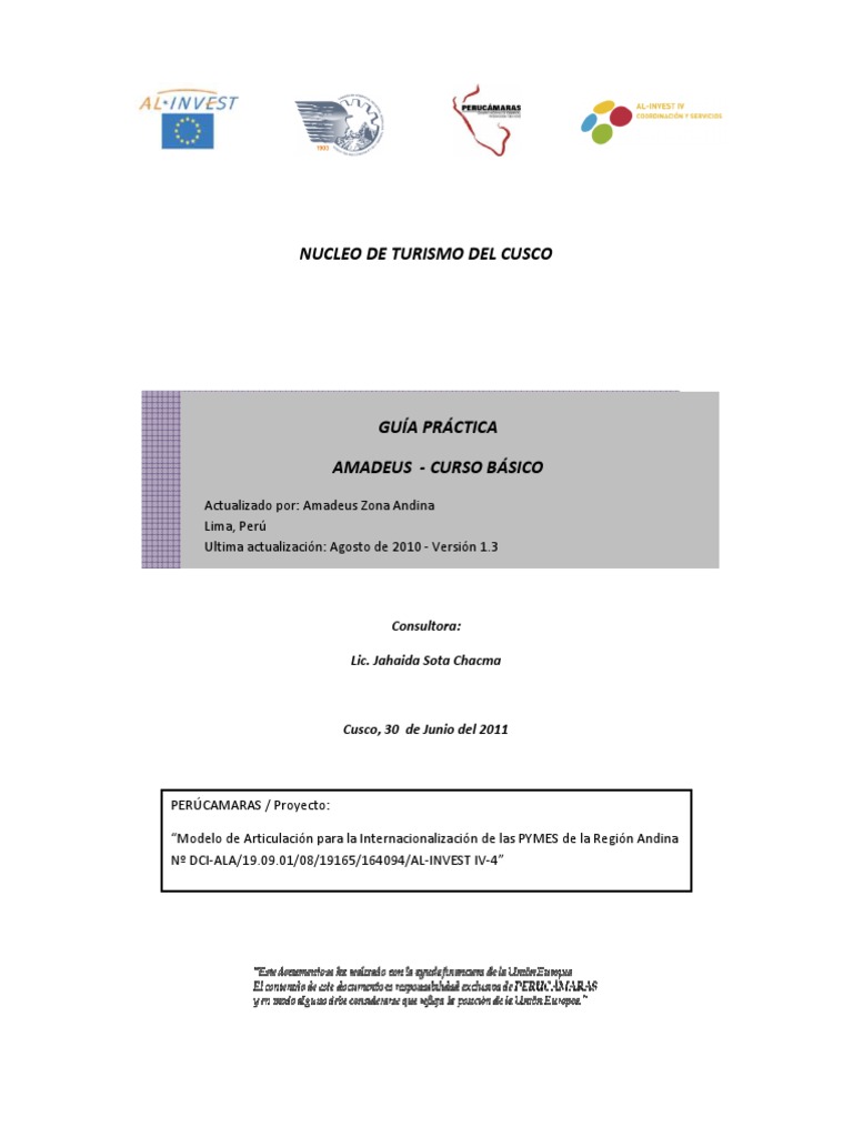 Guía Práctica - Amadeus - Curso Básico | PDF