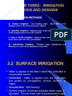 Irrigation Methods and Designs