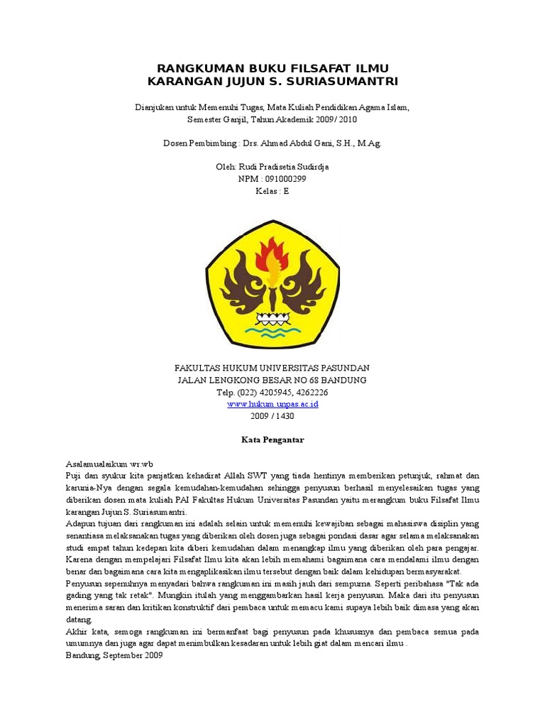 Buku Filsafat Ilmu Jujun S Suriasumantri Pdf Info