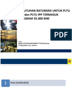 Kebutuhan Batubara PLTU PLN-IPP Proyek 35GW