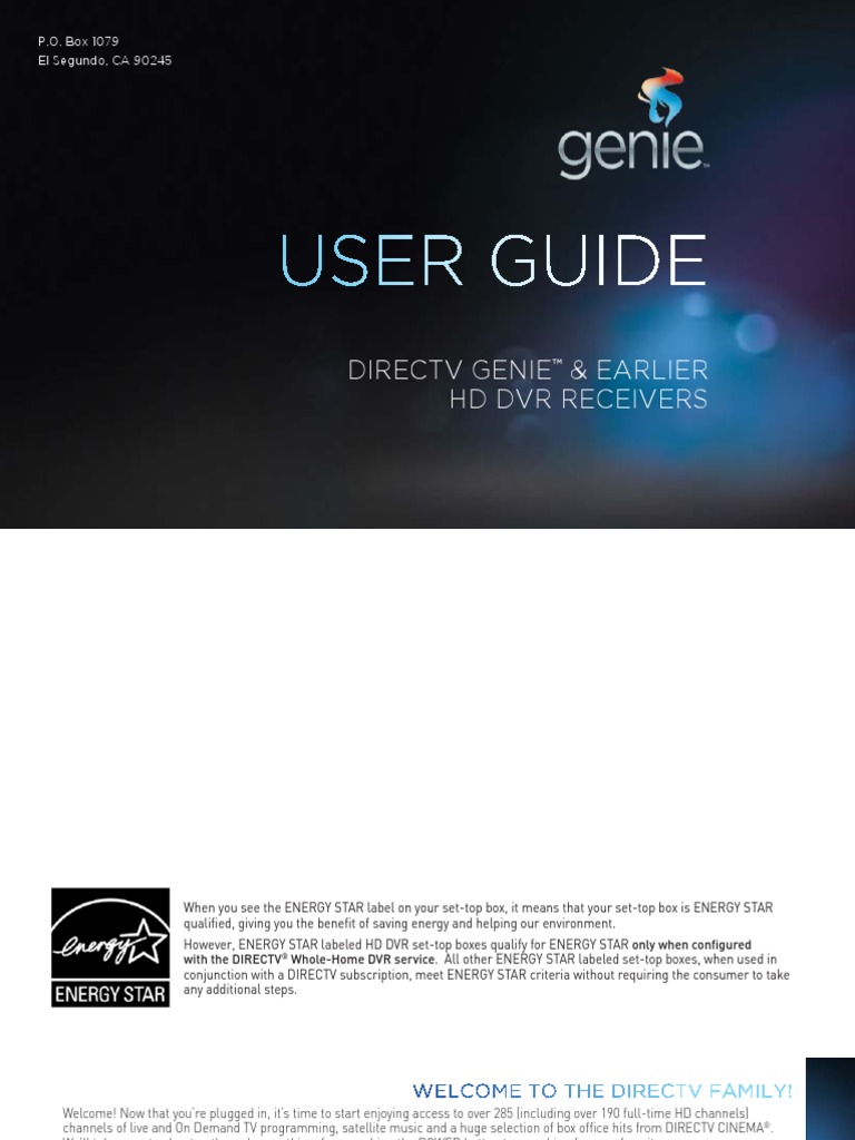 Directv Hddvr Hr44 Manual | Digital Video Recorder | Video On Demand