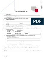 Application For The Issue of Additional TRFs