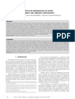 degradação do acido ascorbico em ameixas liofilizadas