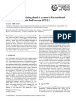 Simulating Chemical Systems in Fortran90 and Matlab