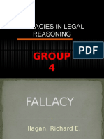Fallacies in Legal Reasoning