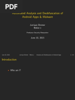 Automated Analysis and Deobfuscation of Android Apps & Malware