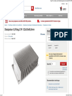 HAL-F12T - Dissipateur 0,97deg.c - W 122x35x69,9mm - TDK-Lambda