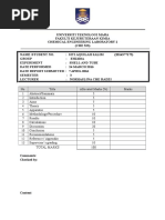 Lab Report Shell N Tube